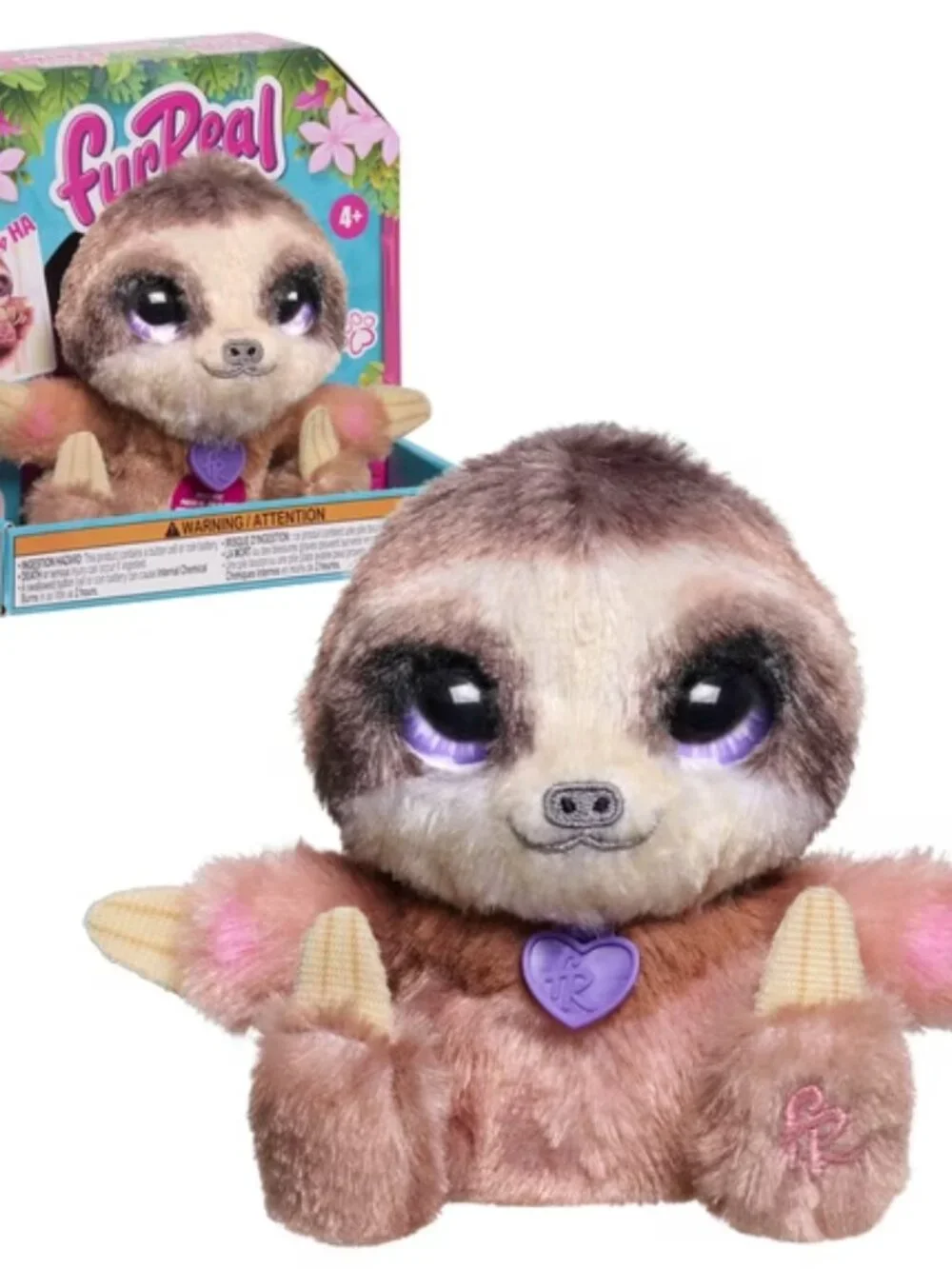 FurReal My Minis Little Hugs Sloth Interactive Plush 4.5
